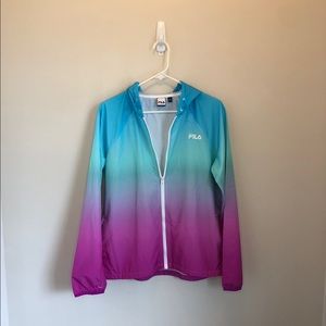 Fila Sport Colorful Light Hooded Rain Jacket